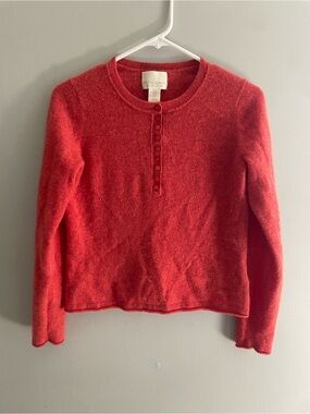 Cynthia Rowley 100% Cashmere Sweater | Size M | Soft Coral